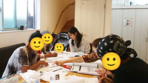 難民に日本語を教えるボランティア